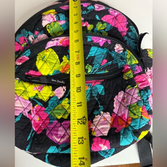 Vera Bradley Floral Quilted Backpack - Picture 6 of 8